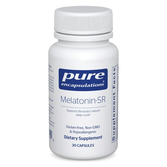 Pure Encapsulations Melatonin-SR - Extended Release Melatonin - Supports Restful Sleep* - Sleep Supplement - Gluten Free & Vegan - 30 Capsules