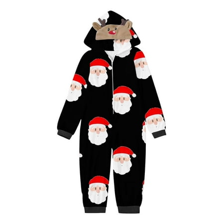 

FAVIPT Black and Friday Deals 2023 Matching Christmas Pajamas Onesies Couple Christmas Pajamas for Family Sets Matching Pajamas Cute Reindeer Graphic Holiday Hooded Pajamas One Piece Onsie