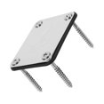 thumbnail image 2 of EeaseCA 1Pc Guitar Neck Plate Replacement Stainless Steel Neck Joint Mounting Plate (Silver), 2 of 8