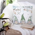 thumbnail image 3 of Coastal Eucalyptus Decorative Pillowcase 24''x24'', Spring Blue Green Ocean Starfish Gnomes Throw Pillow Covers Soft Cushion Case for Couch Sofa Bedroom Living Room, Pillowcase Boho Decor, 3 of 8