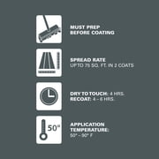 KILZ Over Armor Wood & Concrete Solid Coating Resurfacer، Exterior، Smooth، Slate Gray، 1 Gallon