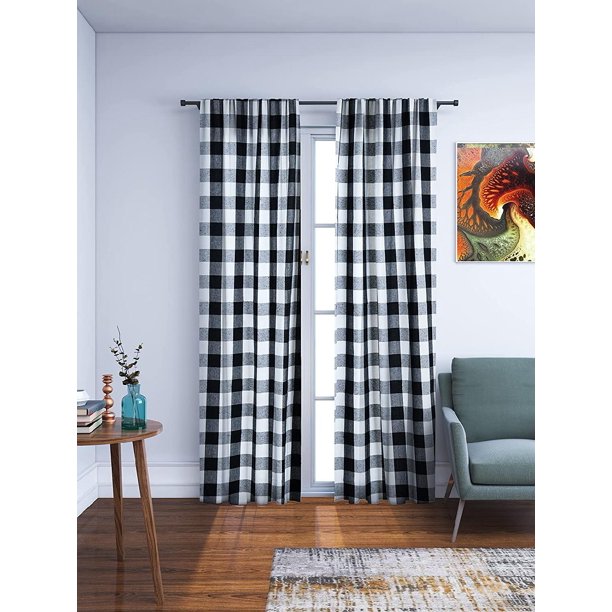100 Cotton Buffalo Check Curtains