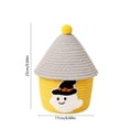 thumbnail image 3 of Tarmeek Woven Halloween Candy Storage Bins, Cute Cotton Rope Snack Container for Home Decor, Multi-Purpose Toy Storage Boxes, Soft & Breathable Storage Baskets for Living Room, 3 of 6