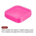thumbnail image 4 of Caja de almacenamiento para alfileres cuadrada Uxcell, herramienta de almohadilla magnética, rosa, 4 of 4