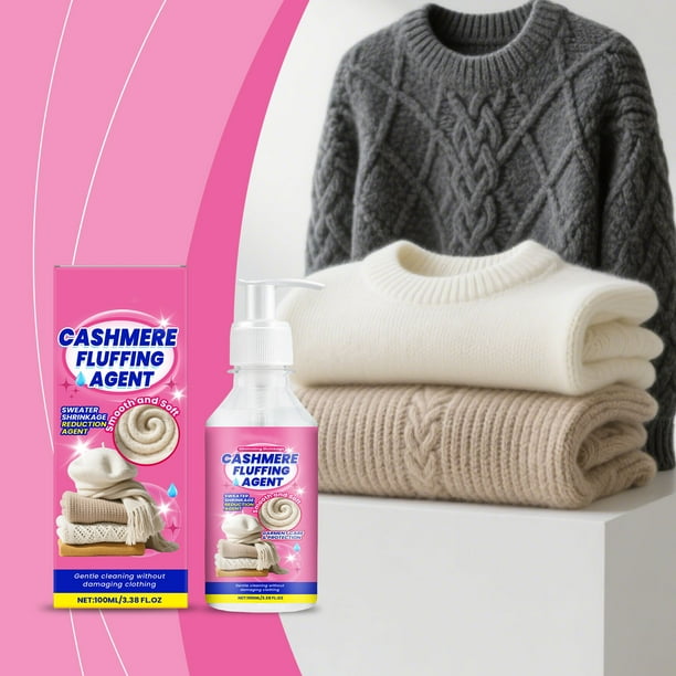 Agente Reductor de Encogimiento para Suéteres de Lana. Solución para Reparar y Cuidar Suéteres. Encoge La Ropa a Su Forma Suave y Sin Dañarla. 100 Ml.