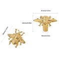 thumbnail image 2 of BE-TOOL 2 Pack Copper Drawer Knob Single Hole Bee Shape Pulls for Furniture Cabinet Cupboard Dresser Golden, 2 of 8