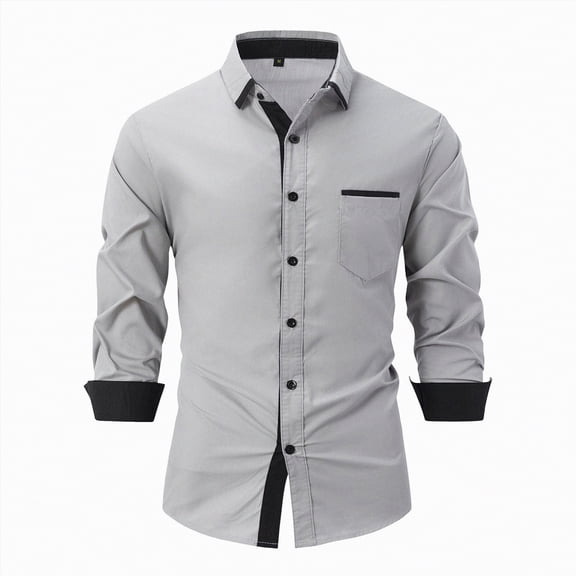 Hessimy Men's Stretch Textured Short Sleeve Button Down Shirts Summer Casual Beach Wedding Vacation Shirt(Grey,XXXL)