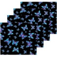 thumbnail image 2 of SKYSONIC Butterfly Washcloths Set of 6, Highly Absorbent Soft Cotton Fingertip Towels for Bathroom, Kitchen, Gym, Spa, Home Decor 12 x 12 Inch, 2 of 7