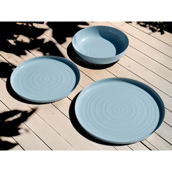 Terra RPET Dinner Plate - Blue - Set of 6
