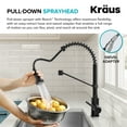 thumbnail image 4 of Kraus KPF-1610-FF-104MB Bolden 1.8 GPM Single Hole Pull Down Kitchen Faucet And Water, 4 of 7