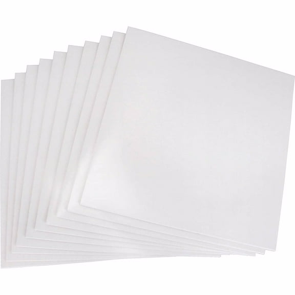 Square Deal Recordings & Supplies - 12JW - 12" Record Jackets No Hole - White - (10 Jackets)