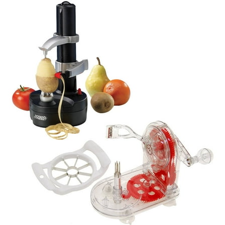 Starfrit 93209-006-Blck Rotato Express and Starfrit 93013-006-Exp1 Apple Pro-Peeler
