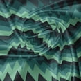 thumbnail image 5 of Ambesonne Teal Valance Pack of 2, Chevron Style Geometric, 54"X18", Mint Green Teal Black, 5 of 5