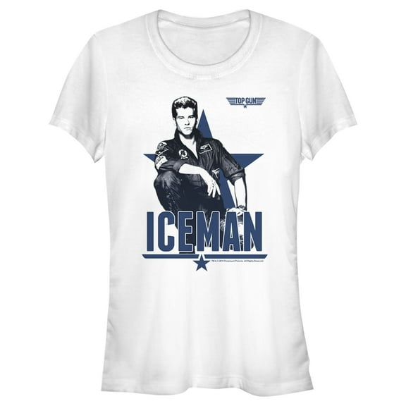 Junior's Top Gun Iceman Sketch Graphic T-Shirt