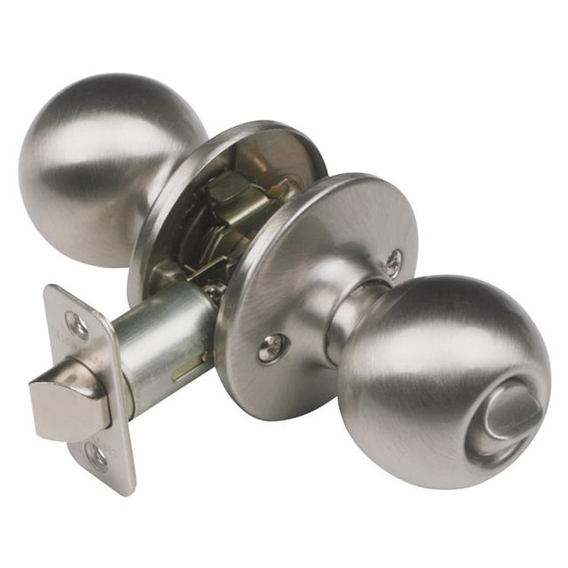 Design House 784686 Bouton de Porte de Lit et de Bain Pro & 44; Nickel Satiné
