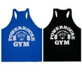 thumbnail image 2 of Luiryar Men Pure Color Fitness Cotton Vest Body Building Stringer Gym Tank Tops M-XXL, 2 of 6