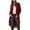 Red, variant on APEXFWDT Womens Ruffled Long Velvet Blazers Coat Long Sleeve Asymmetric Casual Cardigan Jackets Fashion Vintage Open Front