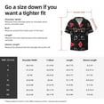 thumbnail image 7 of Fotbe Card Suits print Short Sleeve Button Down Shirts for Men Casual Summer Beach Wrinkle Free Shirt-Small, 7 of 7