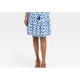 thumbnail image 5 of Knox Rose Blue Ikat Women's Mini Tiered A-Line Skirt Size S, 5 of 6