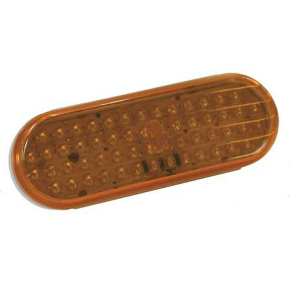 GROTE G6003 Stop/Tail/Turn LED Lamp,Oval,Yellow