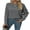 Gray, variant on Eytino Sweaters For Women Fall Casual Crewneck Long Sleeve Crochet Pullover Tops Sweater S-2XL