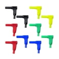 thumbnail image 2 of 10 Uds., tipo banana de de ángulo , conector de 90 degree, adaptador de en apariencia de L de , 5 colores kusrkot Enchufe tipo banana, 2 of 8