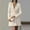 Beige, variant on Women's Double Breasted V Neck Blazer Dress Long Sleeve Tailored Work Office Mini Dress