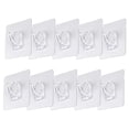 thumbnail image 2 of 10 Pack Damage Free Adhesive Wall Hooks, Sticky Hooks for Hanging Decorations and Light Items, 2 of 9