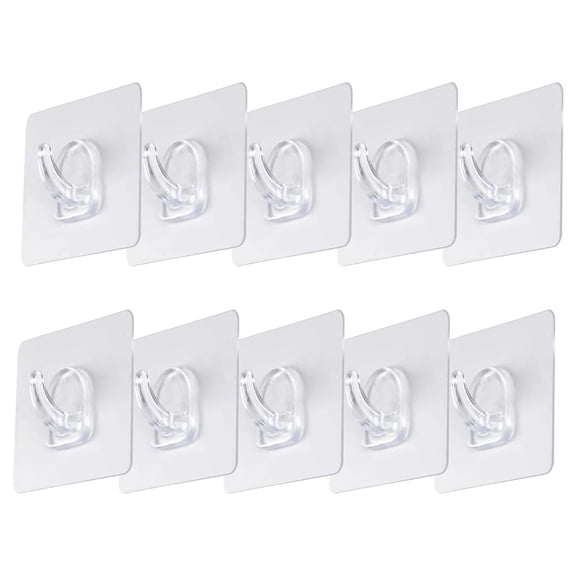 Small Adhesive Wall Hooks With Strips,Damage Free Sticky Hooks For Decor Lights Cables,For Hanging Decoration With Small Sticky Hook,Hecnuo
