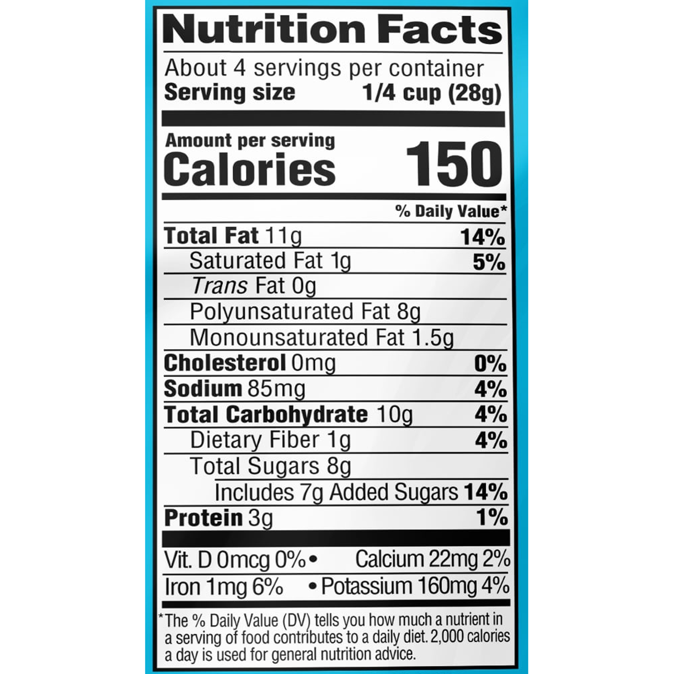 Diamond, Salted Dark Chocolate Walnuts, Crunchy, 4 oz Shelf Stable Plastic Pouch
