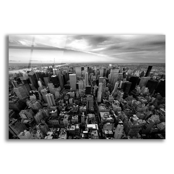 Epic Art 'NYC Uptown' by Nina Papiorek, Acrylic Glass Wall Art, 24"x16"