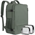 thumbnail image 1 of Mochila de viaje grande y ampliable Sinaliy para hombre y mujer, portátil de 17 pulgadas, impermeable, casual, mochila universitaria, mochila para mujer, como artículo aprobado para vuelos, 1 of 9