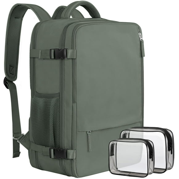 Mochila de viaje grande y ampliable Sinaliy para hombre y mujer, portátil de 17 pulgadas, impermeable, casual, mochila universitaria, mochila para mujer, como artículo aprobado para vuelos