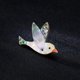 thumbnail image 4 of 1 Uds. Broche de pájaro de alta gama a la moda europea y americana, ramillete de serie de abulón natural Sailing Electrónica, 4 of 5