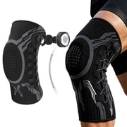 HIJUNE 2027 Upgrade Knee Sleeve, Adjustable compression brace with dial system for running support, Unisex Design adjustable fit comfortable