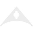 thumbnail image 2 of Ekena Millwork 60"W x 35"H x 1"P (14/12) Pitch Turner Architectural Grade PVC Gable Pediment, 2 of 5