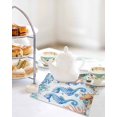 thumbnail image 4 of Seahorse Coastal Kitchen Dish Towels for Drying Dishes Set of 3, Summer Nautical Starfish Coral Ocean Waffle Weave Microfiber Hand Tea Bathroom Towels Quick Dry & Absorbent Towel 12x12, 4 of 7