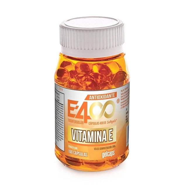 E4 Gelcaps 400 UI 100 cápsulas softgels