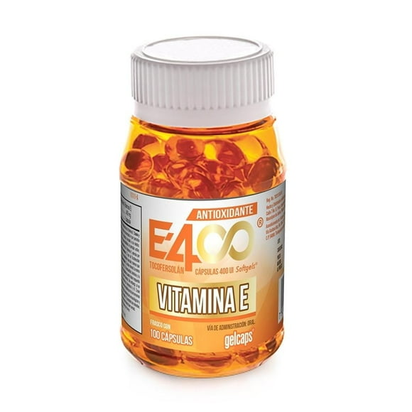 E4 Gelcaps 400 UI 100 cápsulas softgels