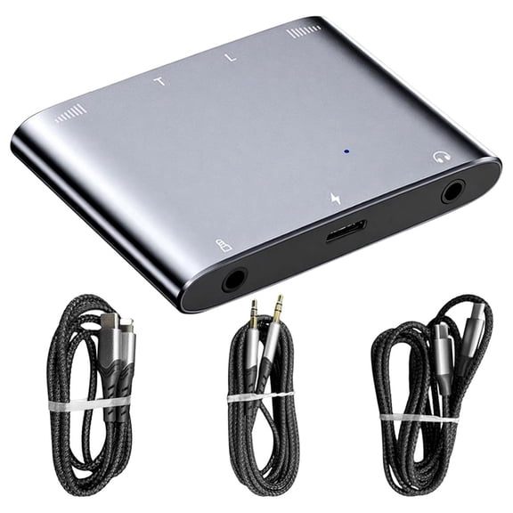 Audio Interface Adapter for Livestreaming Dual Stereo High-Resolution Sound Card for Live Singing and Recording