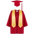 thumbnail image 2 of Cute Cartoon Kids T-Shirts Tops Boys Girls Preschool Kindergarten Unisex Graduation Gown Cap Set With 2022 Tassel And Graduation Sash For Child Size 2-12 Years, 2 of 8