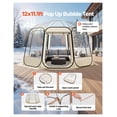thumbnail image 2 of Bubble Tent 12x11.1ft, Waterproof Camping Dome Tent, Clear Igloo Shelter with Windows, 540° View for 10-12 Person Patio Backyard, 2 of 9