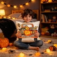 thumbnail image 6 of Halloween Spooky Pillow Covers 18x18 Inch, Festive Throw Pillow Cases with Hidden Zipper, Decorative Cushion Covers for Sofa Couch Bed Halloween Party Home Decor, 6 of 7