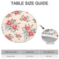 thumbnail image 6 of Pioneer Flower Floral Print Pattern Round Fitted Tablecloth with Elastic Edge,Dining Table Cover Waterproof,Outdoor Round Tablecloth for Camping,Dining,Indoor and Outdoor, 6 of 7