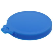 HOOWIFFY Reusable Mason Jar Lids Wide Mouth Silicone Blue 1Pack