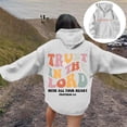 thumbnail image 2 of Women Blouses Lined Sweater Women Oversized Tunic Ladies Cowl Neck Sweatshirt Womens Cold Gear Half Zip Crop Fall Sweaters Womens Zip up Top Athletic Sweater Light Long Hoodies White 4XL, 2 of 6