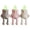 D*3PCS, variant on 3 Pack Glow in Dark Candle Shaped Figurine with Movable Articulated Joint Legs Mini Plastic Desktop Ornament, Cute & Cozy Halloween Ghost Figurine Set, Resin Ghost Statue for Home, Mantel, Shelf