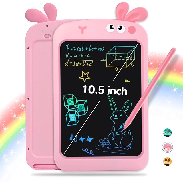 Lcd Writing Tablet For Kids,Erasable Reusable Writing Tablet Toddler Doodle Board With Colorful Screen, Drawing Pads For 3 -10Year Old Boys And Girls
