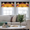 thumbnail image 5 of LALILO Kitchen Curtain Valance Cute Cartoon Llama Tribal Rod Pocket Window Curtain 52"x 18" Set of 2, 5 of 7