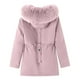 thumbnail image 3 of Chaquetas y abrigos casuales con capucha y manga larga para mujer, abrigo con bolsillo y cremallera, chaqueta larga de invierno de algodón con plumón y manga larga para mujer, 3 of 6